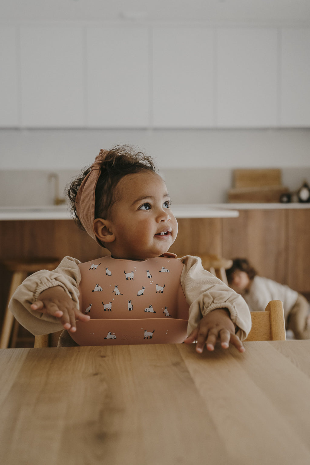 Bavoir en Silicone Minouche