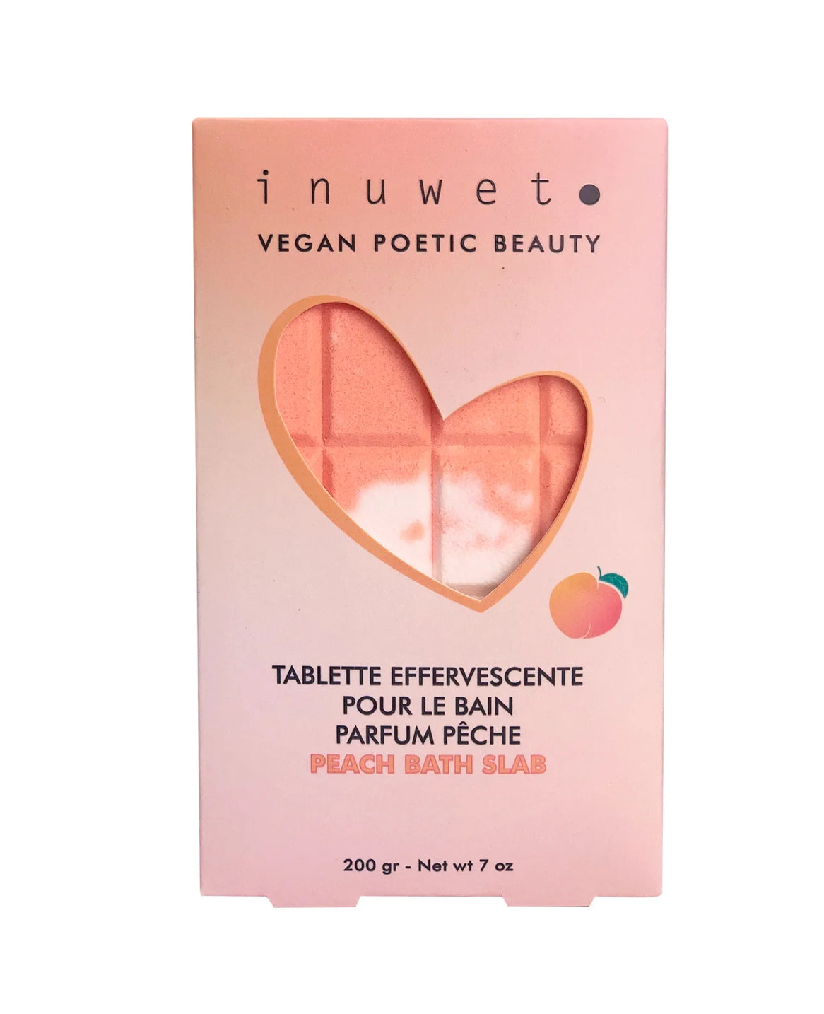 Tablette de bain effervescente Pêche