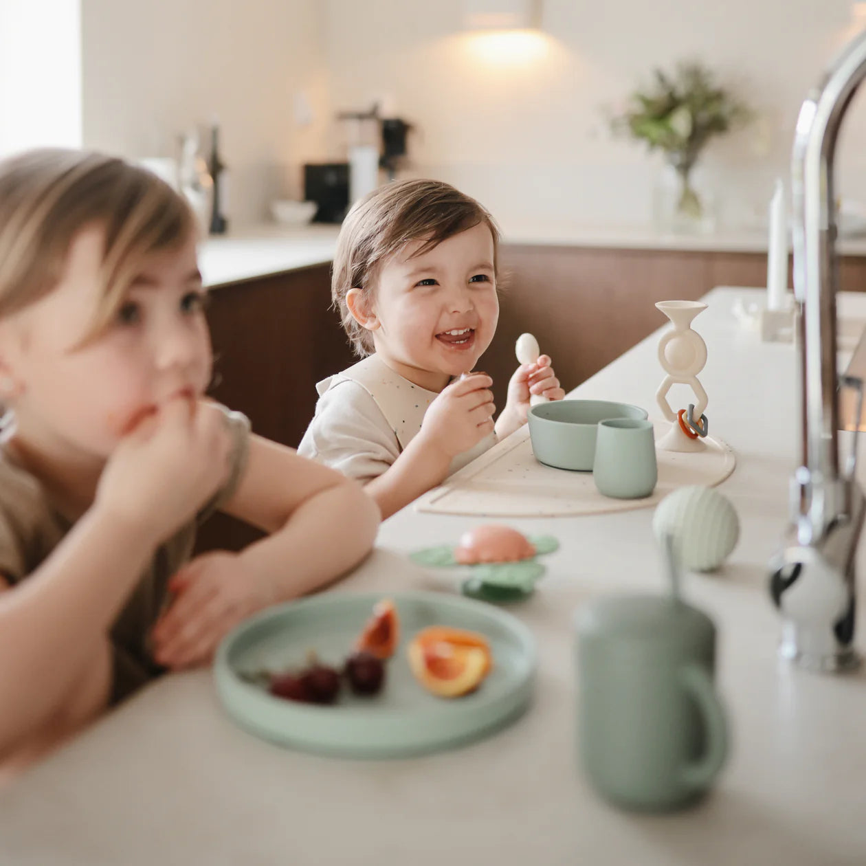 Verre en Silicone Vert