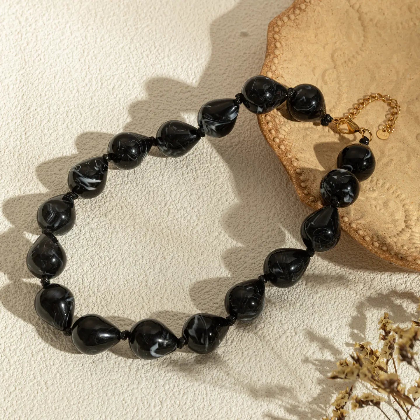 Collier Gouttes Noir