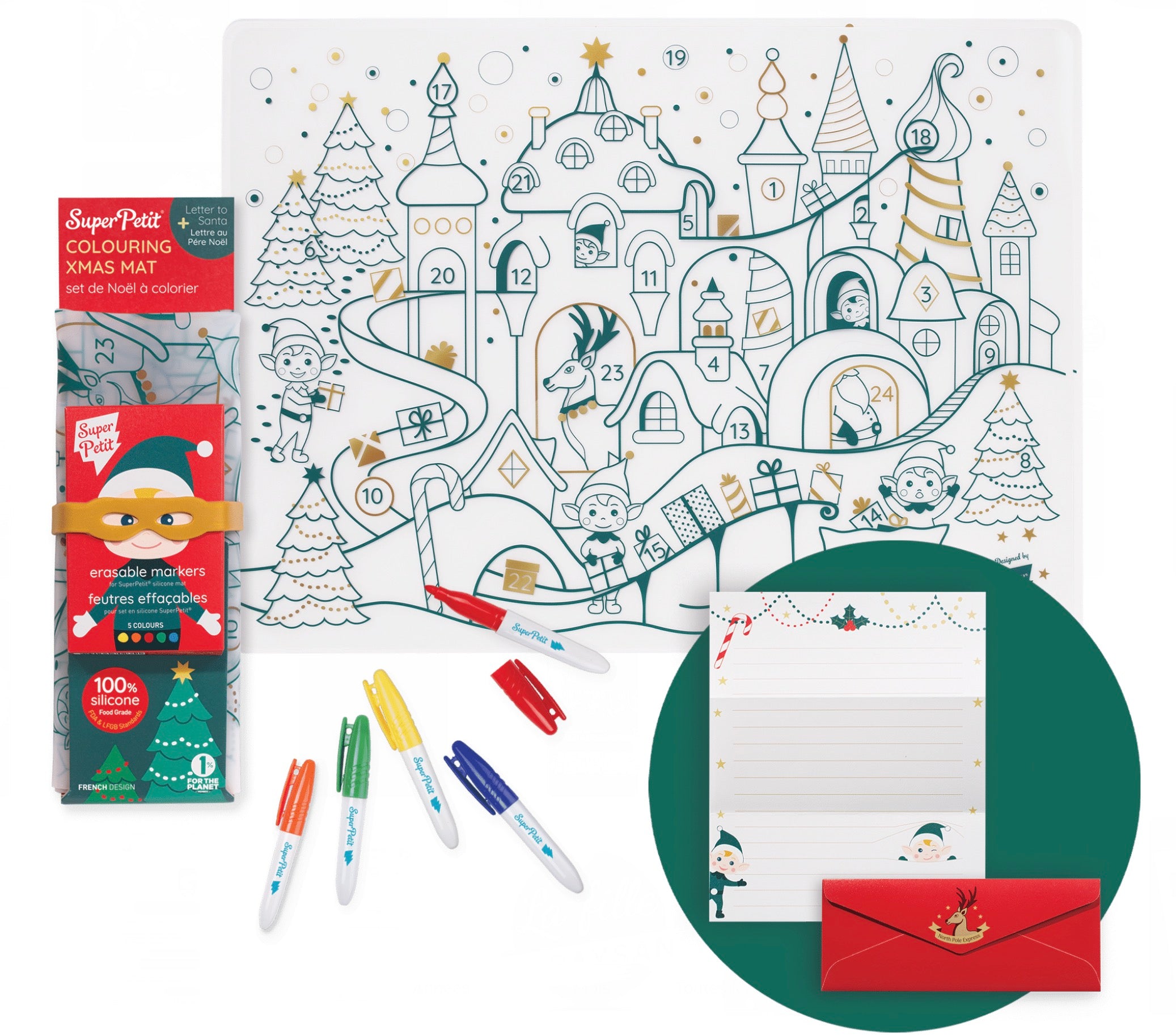 Coloriage en silicone Noël