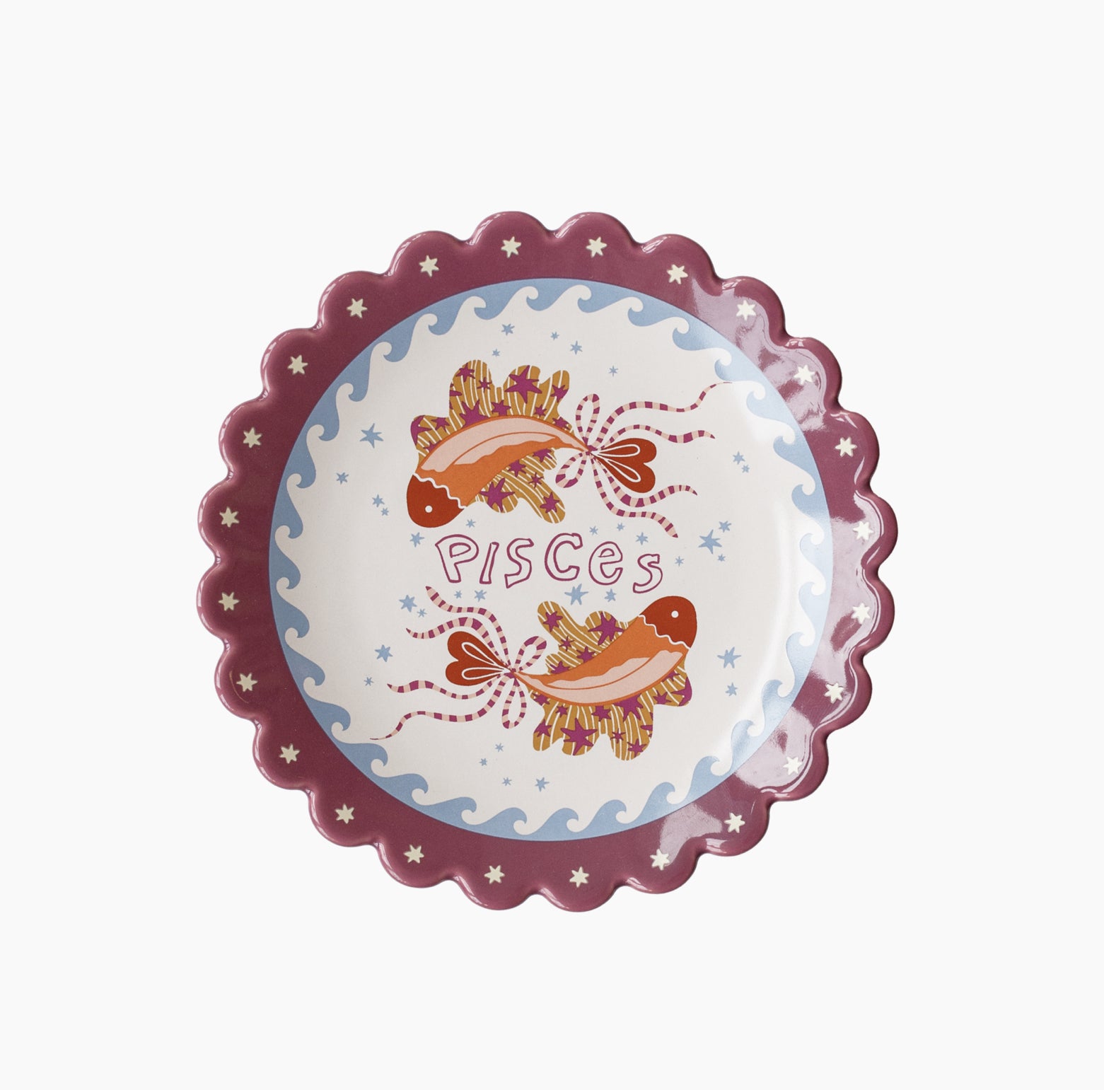 Assiette zodiaque Poisson