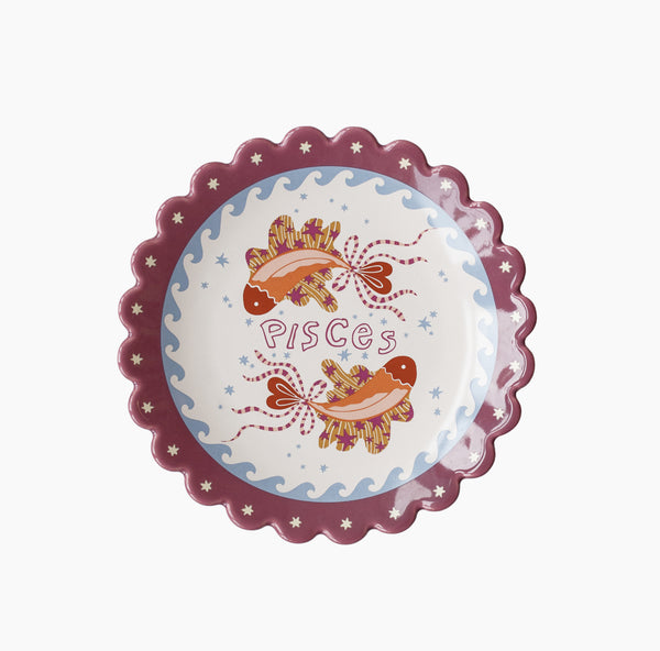 Assiette zodiaque Poisson