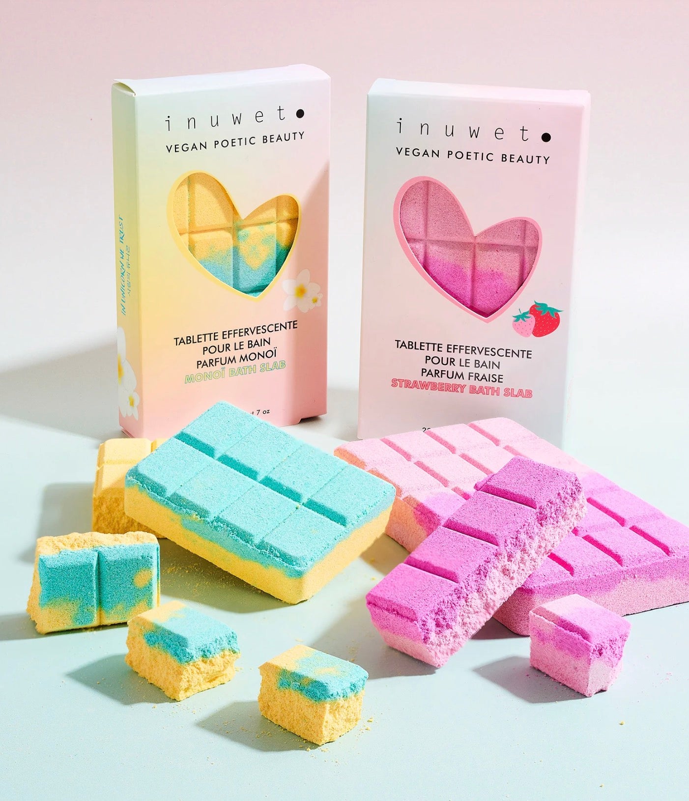 Tablette de bain effervescente Monoï