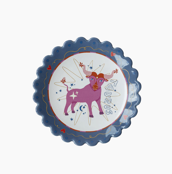 Assiette zodiaque Taureau