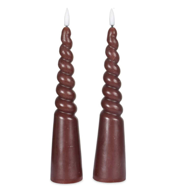 Bougie LED Marron