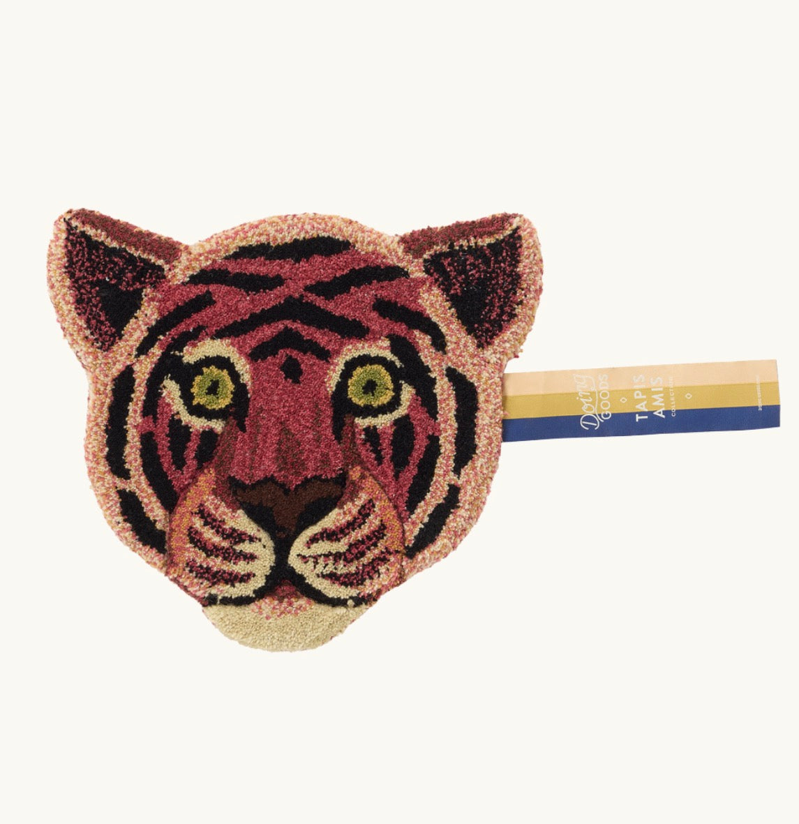 Tapis Tête Tigre Rouge