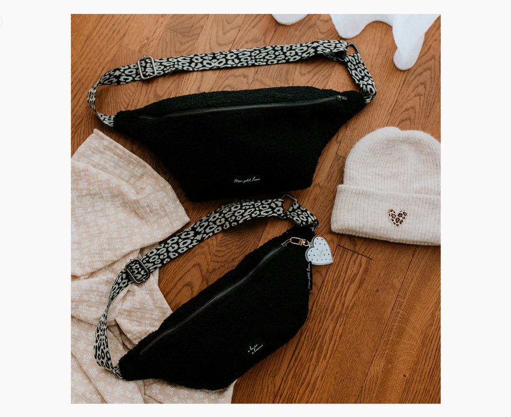 Sac Banane Moumoute Noir Enfant