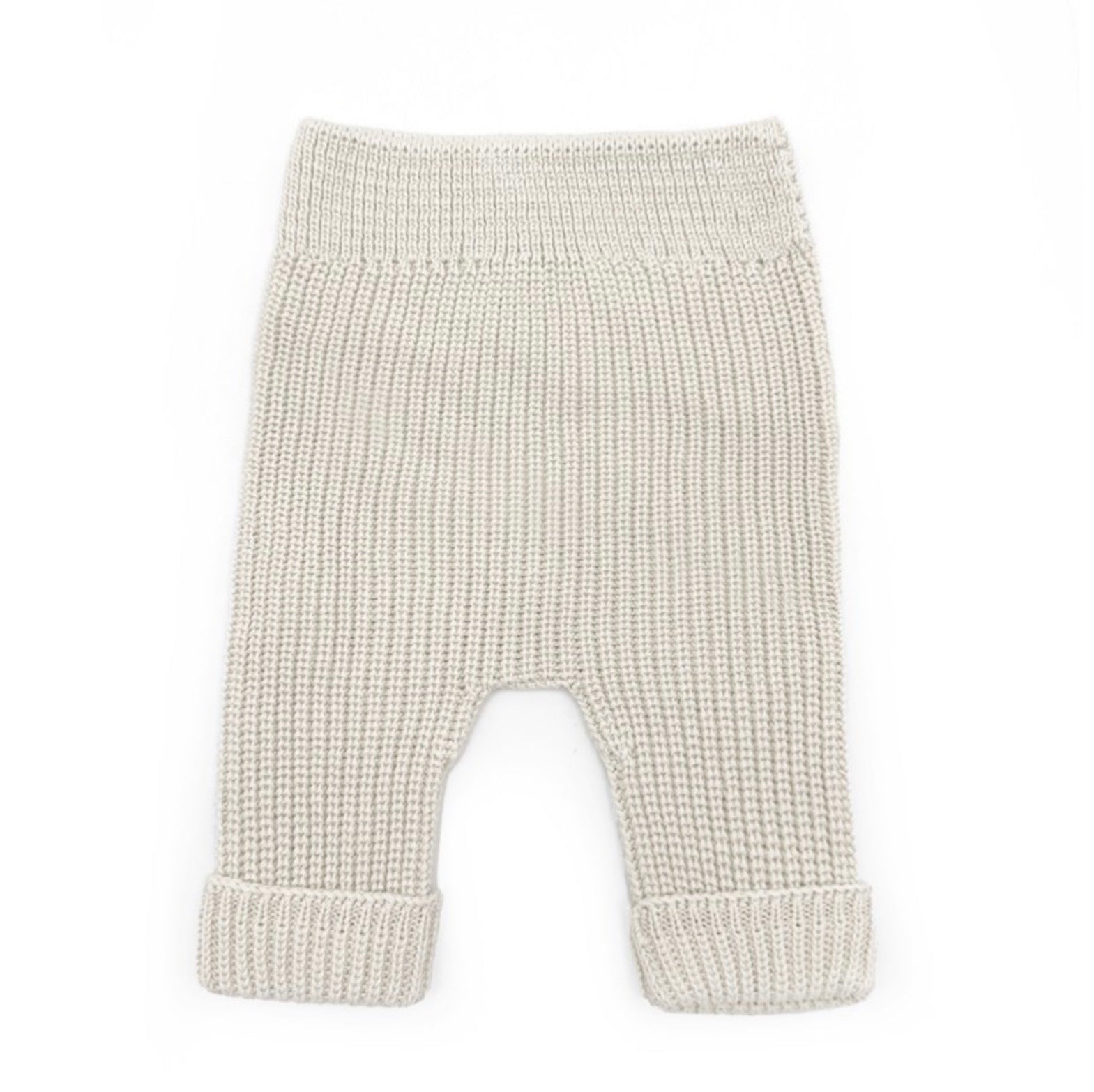 Pantalon bébé canalé ivory T1