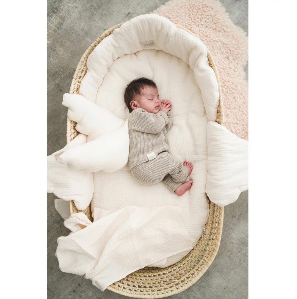 Pantalon bébé canalé beige T1