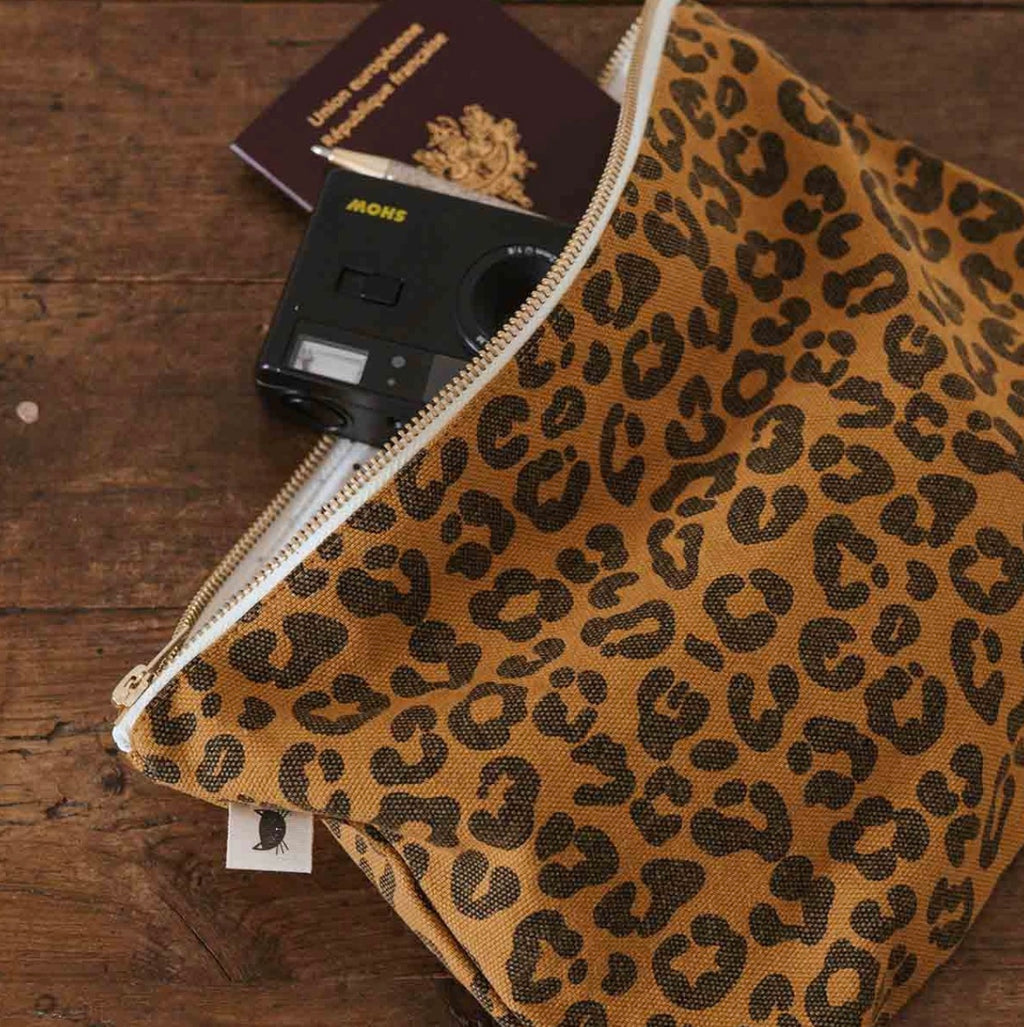 Pochette Lili Léopard Caramel