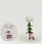 Bougeoir 3D Rond Père Noël