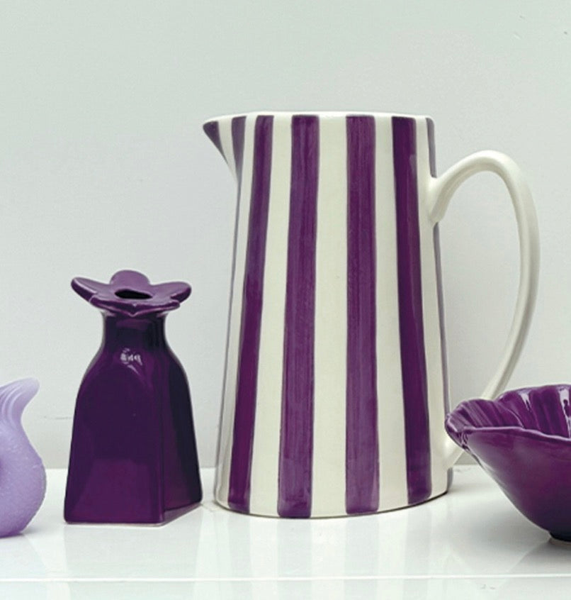 Grand Pichet rayure violet