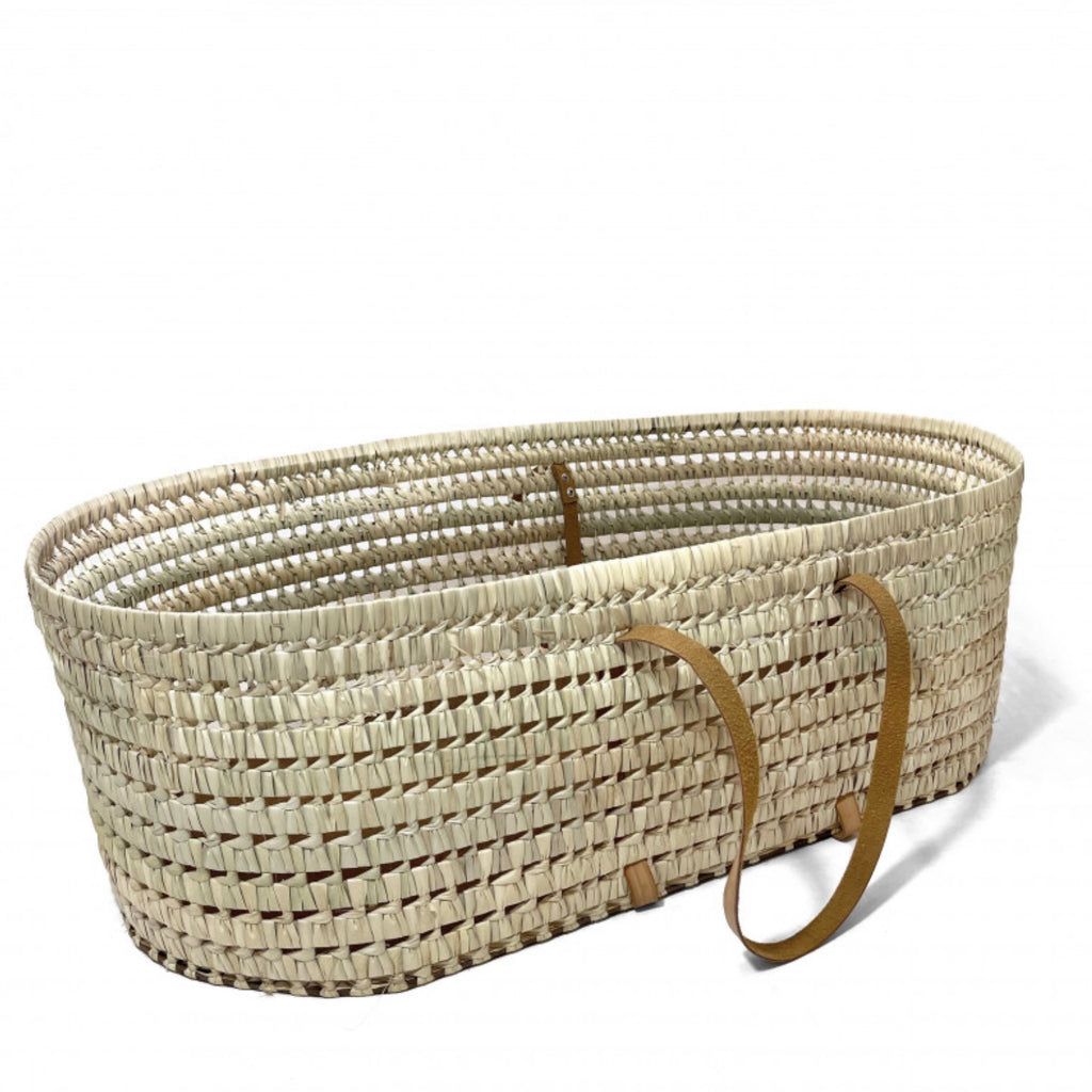 Panier couffin & matelas grand anses cuir