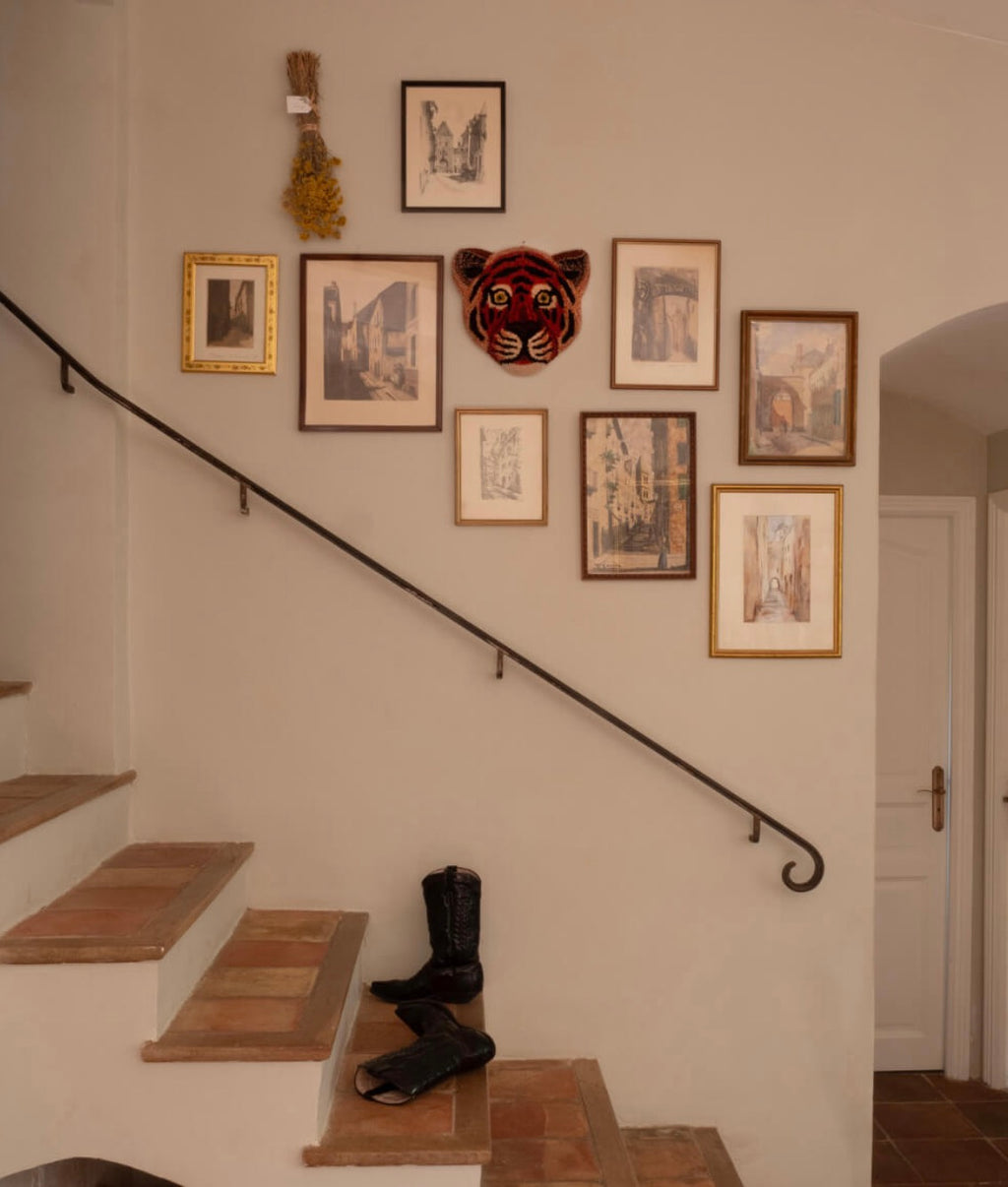 Tapis Tête Tigre Rouge