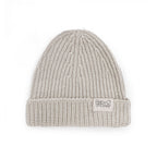 Bonnet bébé canalé beige t1