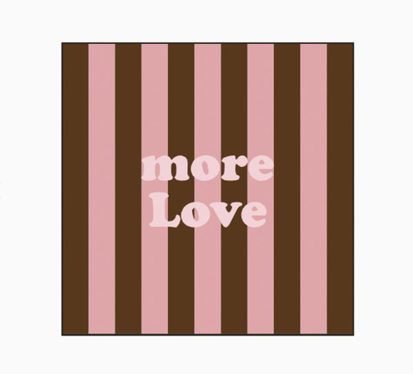 Serviette Papier Rayure More Love x20