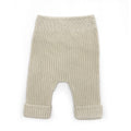 Pantalon bébé canalé beige T1