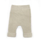 Pantalon bébé canalé beige T1