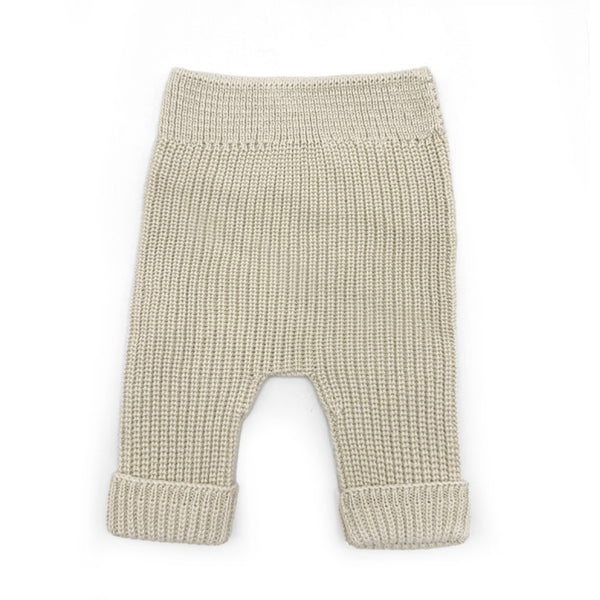 Pantalon bébé canalé beige T1