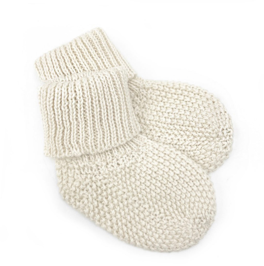 Chaussettes bébé tricot beige