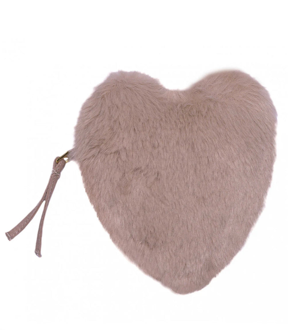 Mini Trousse Coeur Grise