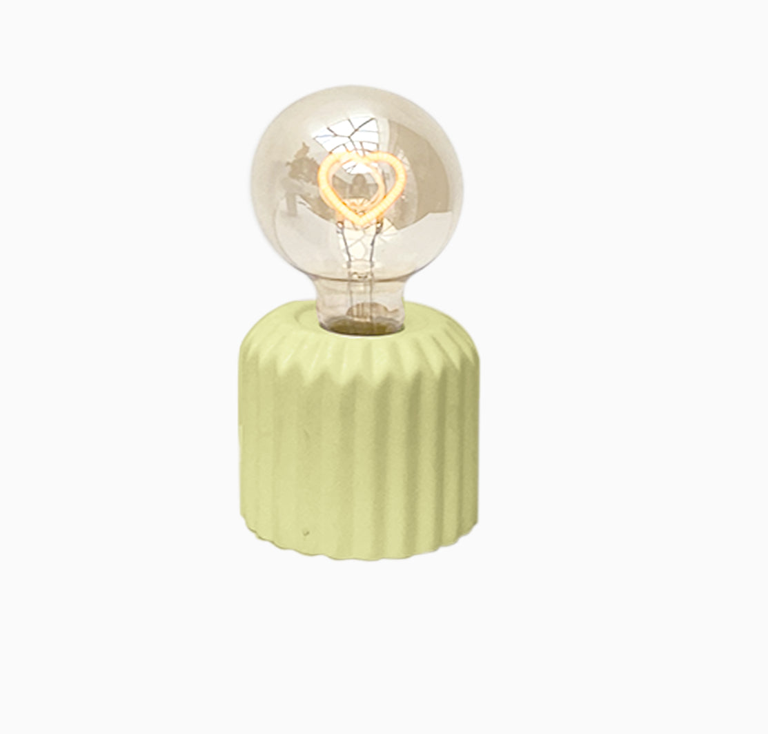 Lampe LED Coeur Jaune