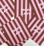 Serviette Papier Rayure More Love x20