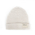 Bonnet bébé canalé ivory T1