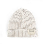 Bonnet bébé canalé ivory T1