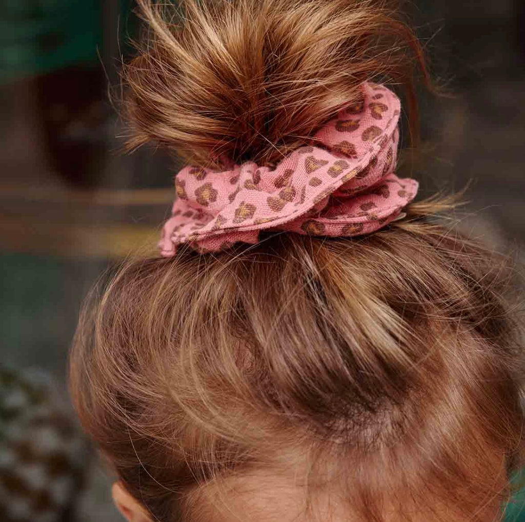 Chouchou Léopard Rose