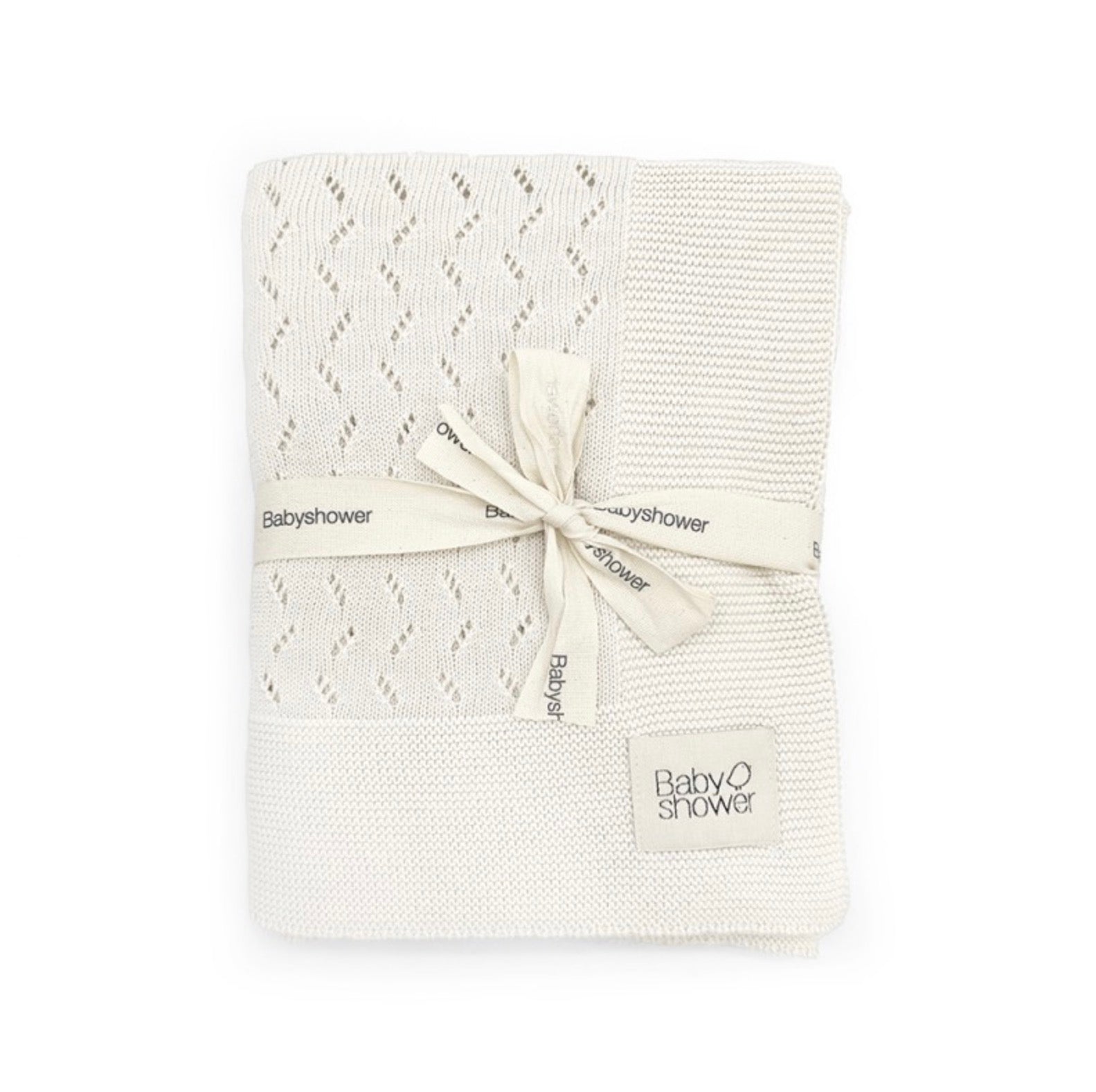 Couverture tricot classic ivory