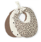 Lot 3 bavoirs wild print