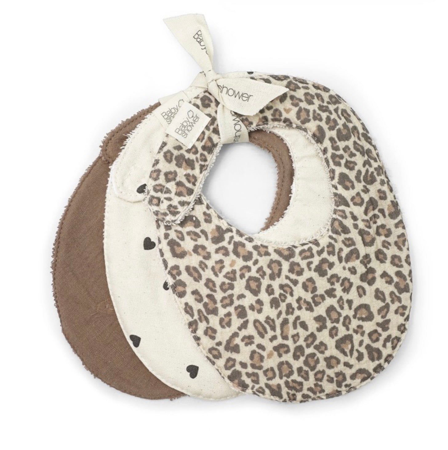 Lot 3 bavoirs wild print