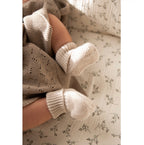 Chaussettes bébé tricot beige