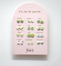Boucles d’oreilles vertes