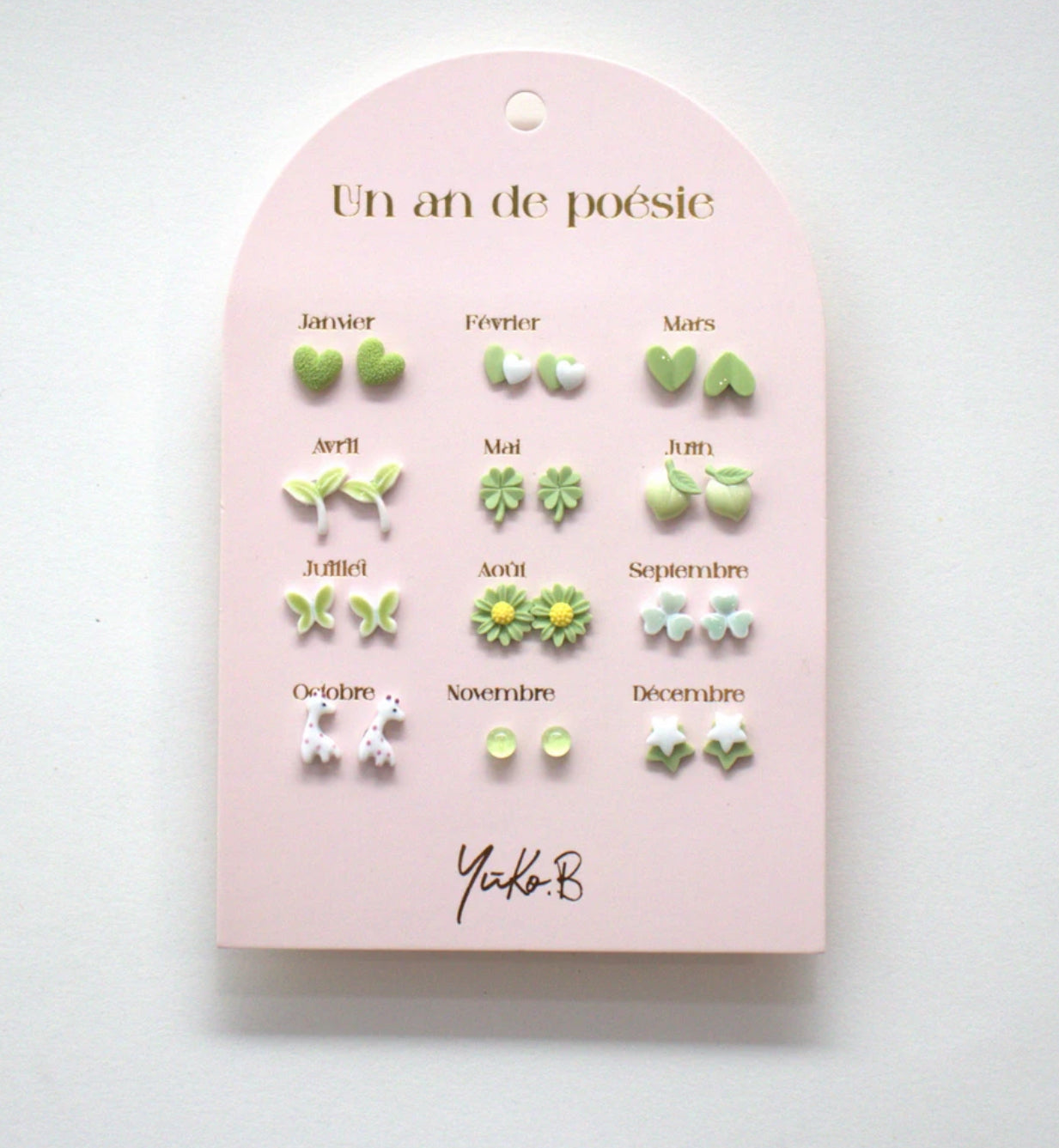 Boucles d’oreilles vertes