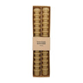Set de 2 bougies anneaux Beige