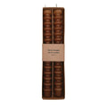 Set de 2 bougies anneaux Marron