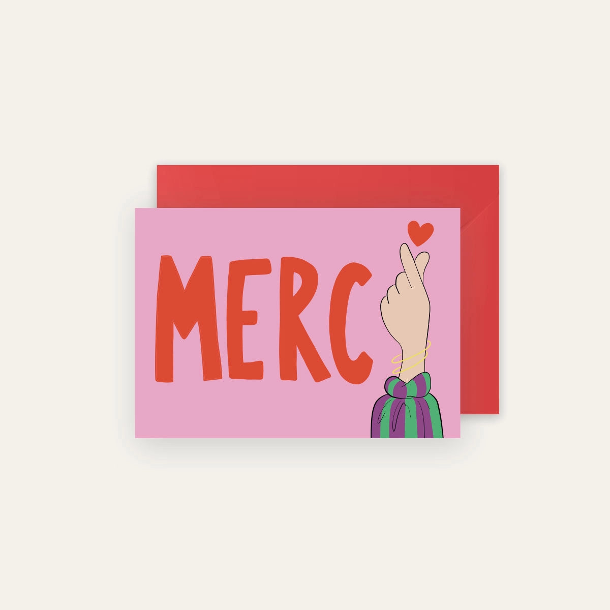 Carte main merci