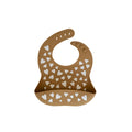 Bavoir en Silicone Coeur Camel