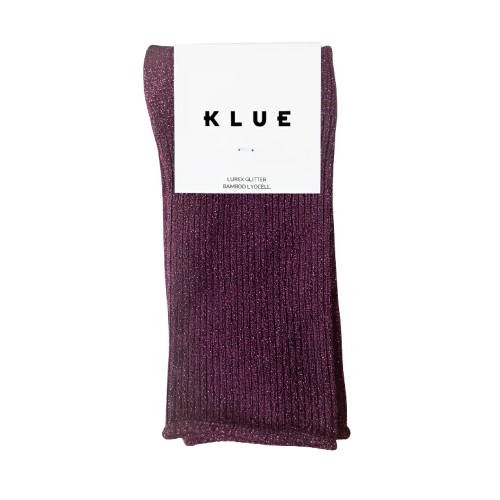 Chaussettes à Paillettes Vin