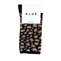 Chaussettes à Paillettes Léopard Noir