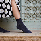 Chaussettes à Paillettes Bleues