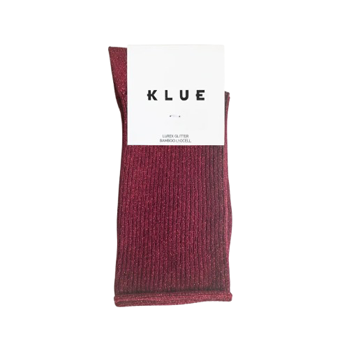 Chaussettes à Paillettes Cerise