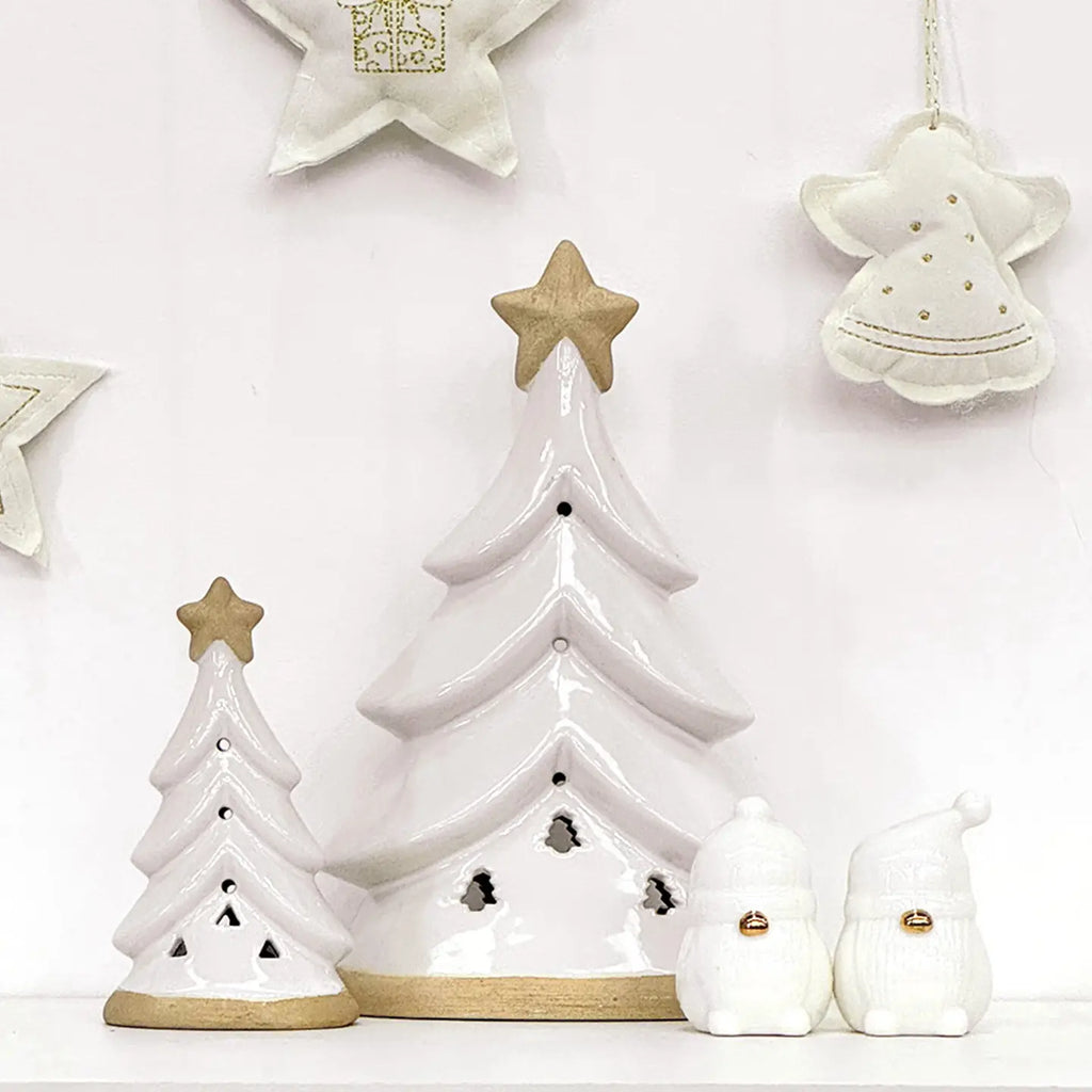 Déco Led Petit Sapin Blanc à Piles