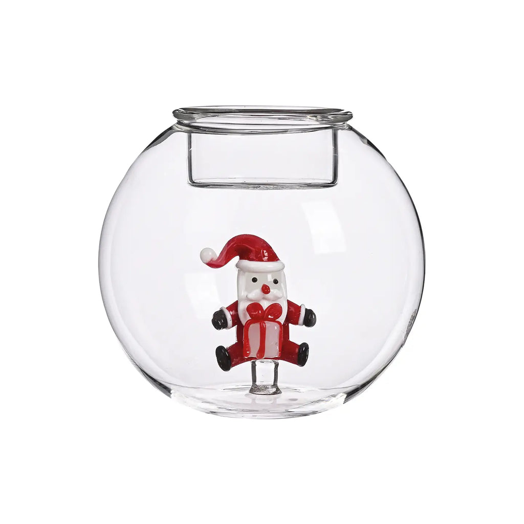 Bougeoir 3D Rond Père Noël