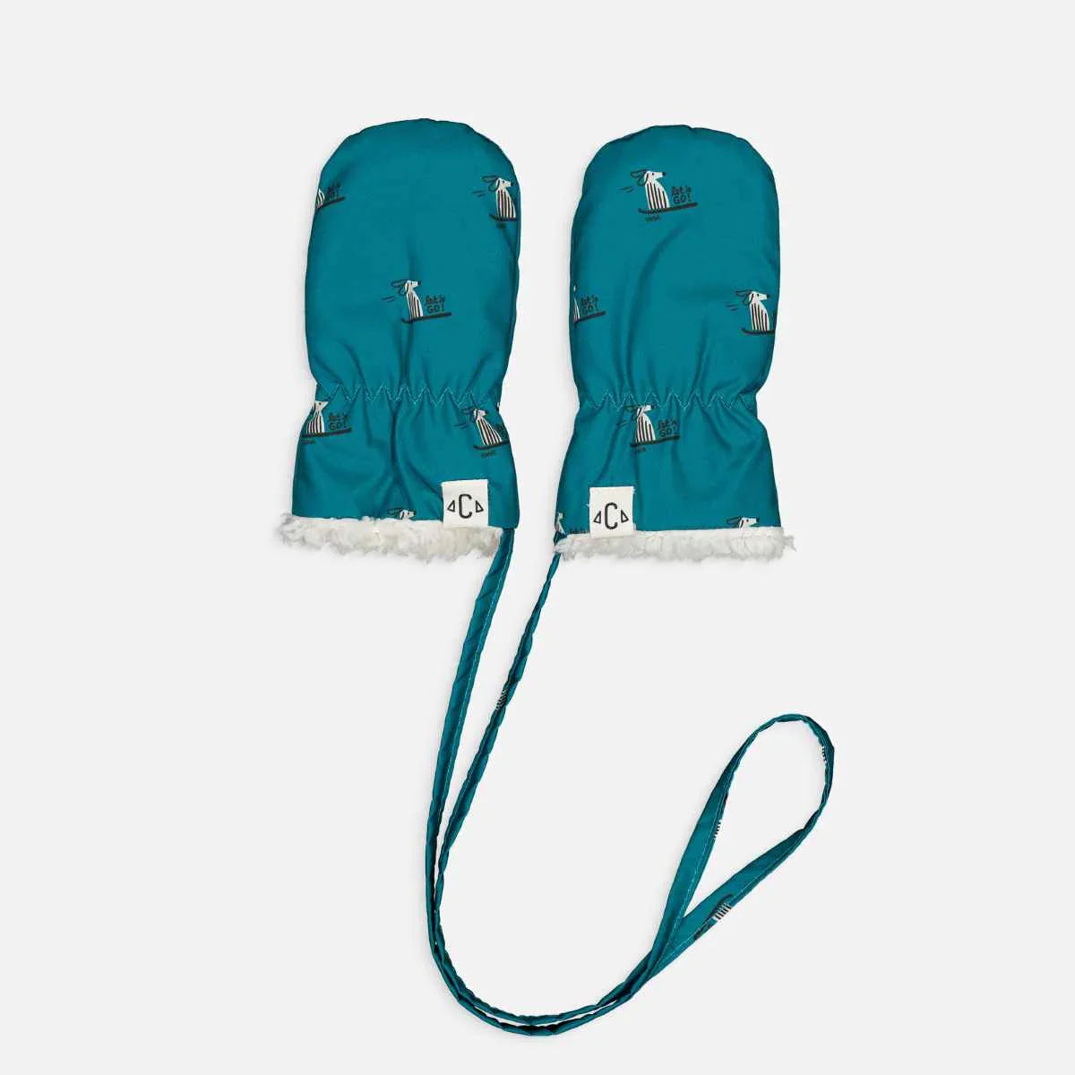 Moufles Imperméable Chien Sur Luge Enfant
