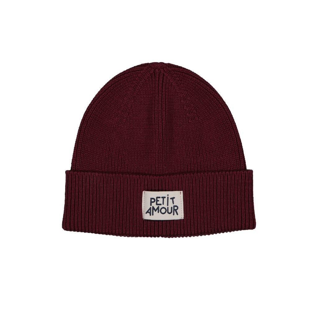 Bonnet Petit Amour Bordeaux Enfant