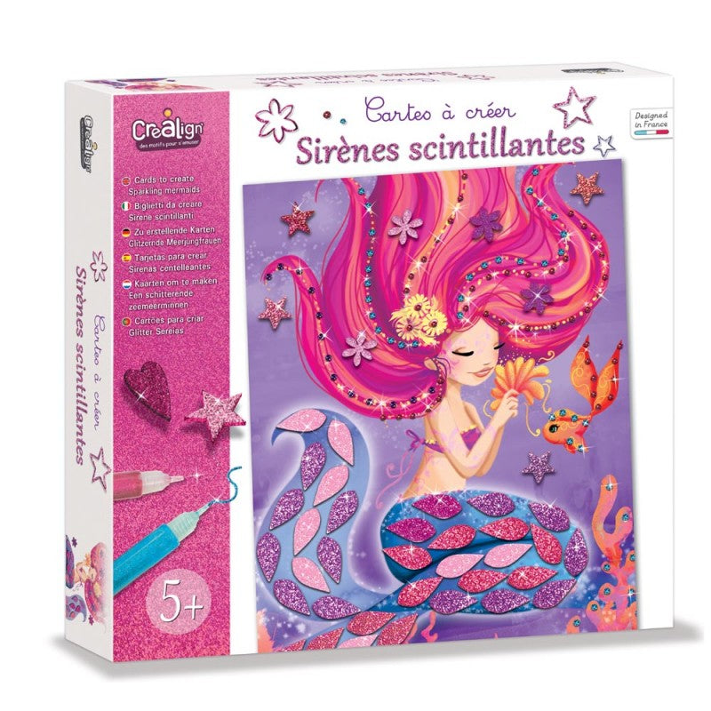 Carte à créer Sirène Scintillantes